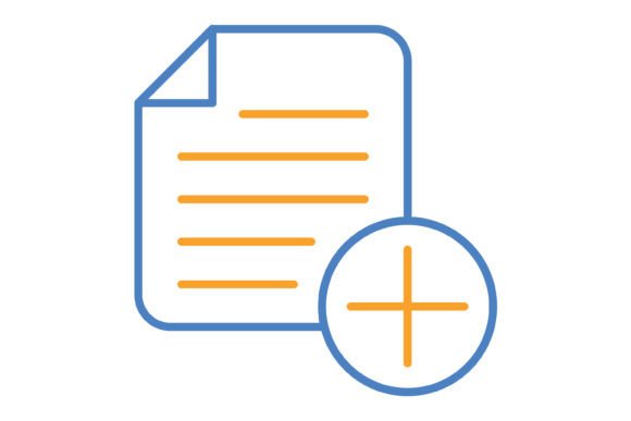 Add Blue & Orange Line Icon: A Versatile Design Asset