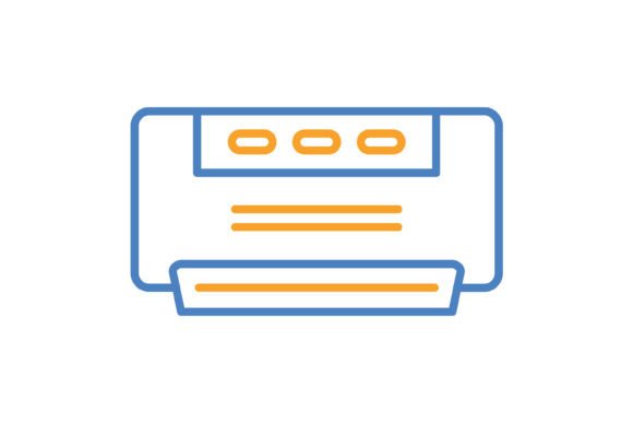 Air Conditioner Blue & Orange Line Icon: A Designer's Guide