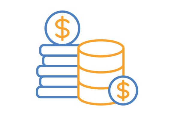 Coin Icons That Pop: A Guide to Blue & Orange Line Graphics