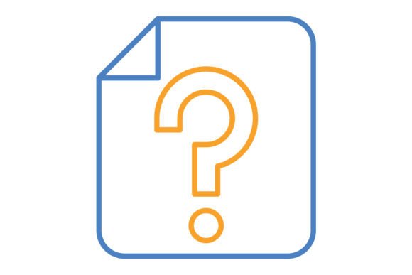 Faq Blue & Orange Line Icon: Practical Vector Assets for Modern Design