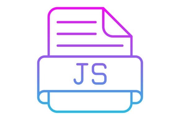 Js File Line Gradient Icon: Modern Versatility