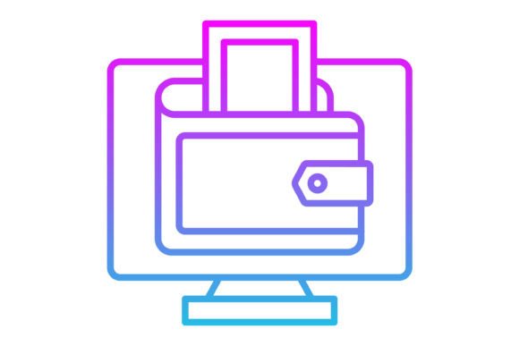 Mastering the Digital Wallet Line Gradient Icon for Modern Design