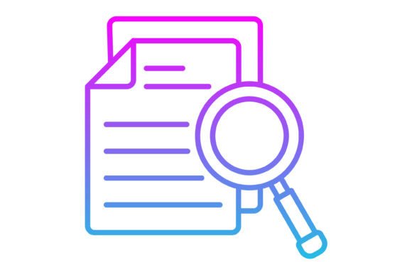 Mastering Visual Clarity with the Audit Line Gradient Icon