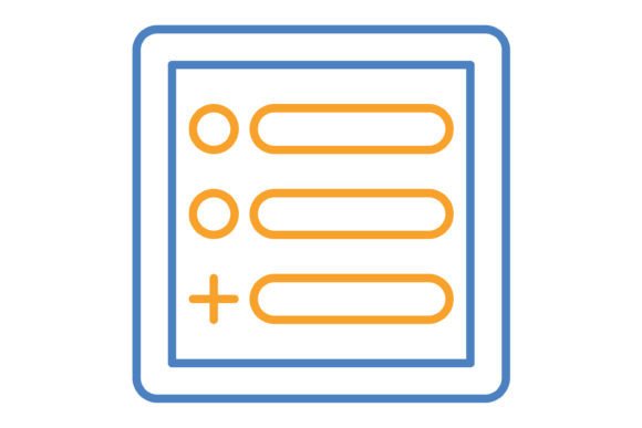 Menu Blue & Orange Line Icon: A Fresh Take on Navigation Design