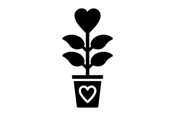 Plant Glyph Icon: A Versatile Design Asset