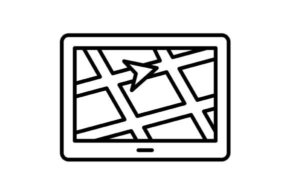 Practical GPS Outline Icon for Modern Design