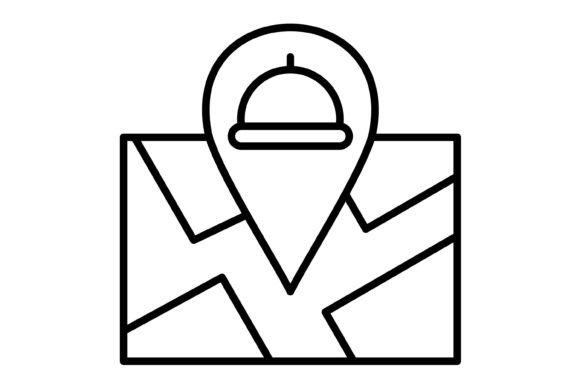 Restaurant Location Outline Icon: Your Map to Better Design