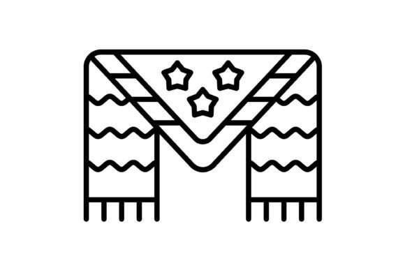 Shawl Outline Icon: A Versatile Design Asset for Modern Creators