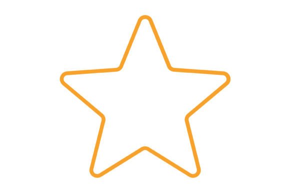 Star Orange Line Icon: A Versatile Design Asset for Every Project